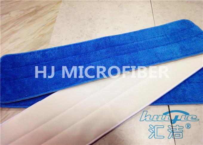 Μπλε 80% μαξιλάρια Mop πατωμάτων Microfiber πολυεστέρα εμπορικά με Velcro