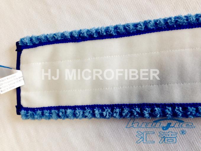 Μπλε μη υφανθε'ν Mop σκόνης Microfiber/υγρό Mop 80% πατωμάτων πολυεστέρας