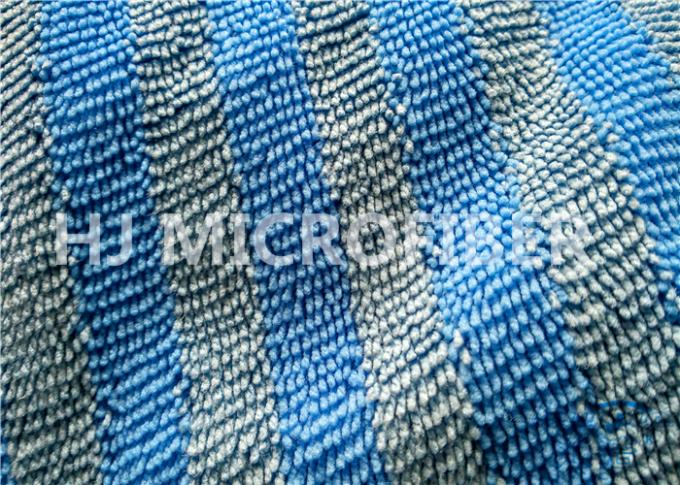 Προσαρμοσμένα ευρέα μπλε υφάσματα Microfiber Mop λωρίδων για τα καθαρίζοντας προϊόντα