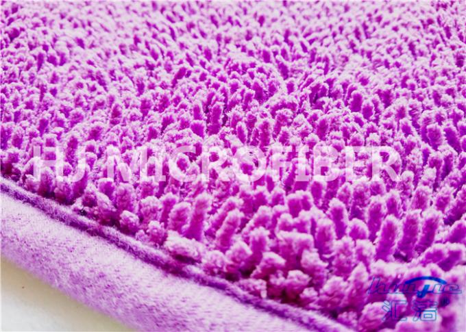 Αντιολισθητικό πορφυρό χαλί Microfiber για την εγχώρια χρήση, χαλί λουτρών Microfiber