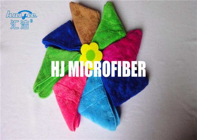 Τετραγωνικό γυαλίζοντας ύφασμα Microfiber λουτρών πετσετών 310gsm Microfiber καθαρίζοντας