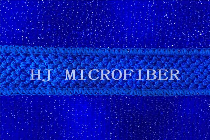 Μπλε Jacquard υφάσματος Microfiber χρώματος καθαρίζοντας μεγάλο διαμορφωμένο Peral ύφασμα με το σκληρό καλώδιο PP