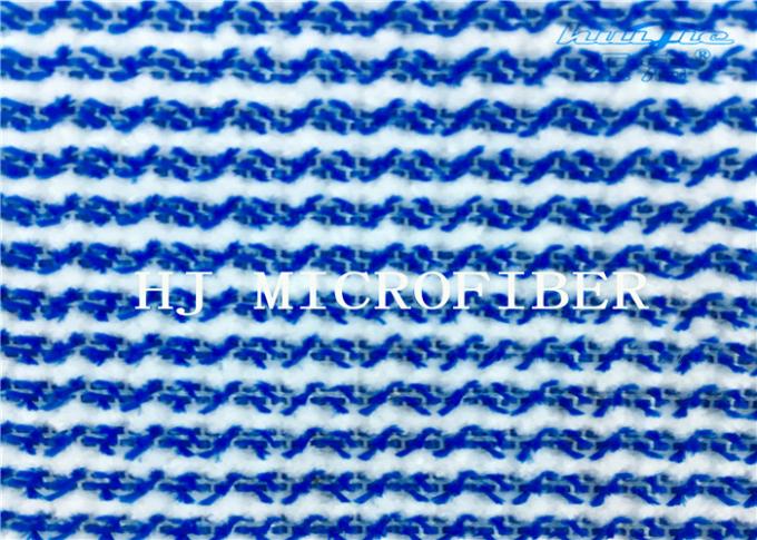 Μπλε μικτό άσπρο χρώματος Microfiber Terry υφάσματος σκληρό ύφασμα υφασμάτων καλωδίων καθαρίζοντας