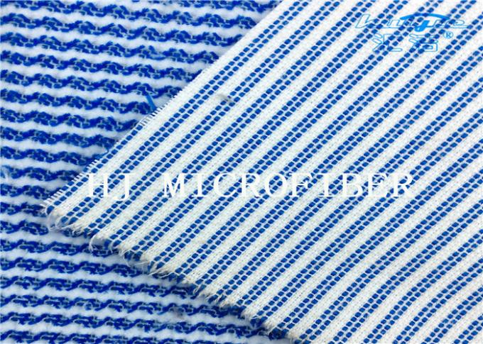 Μπλε μικτό άσπρο χρώματος Microfiber Terry υφάσματος σκληρό ύφασμα υφασμάτων καλωδίων καθαρίζοντας