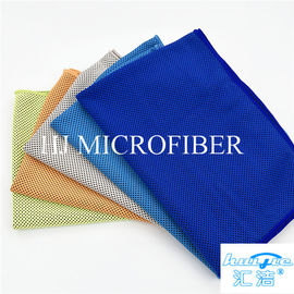 Εργοστασίων άμεση Microfiber καθαρίζοντας υφασμάτων μπλε τετραγωνική πετσέτα 40*60cm παραλιών χρώματος ζωηρόχρωμη