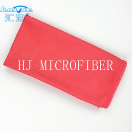 Κόκκινη Microfiber ίνα πετσετών 40*40 υφασμάτων γυαλιού καθαρίζοντας - ελεύθερη για το ύφασμα πλύσης παραθύρων