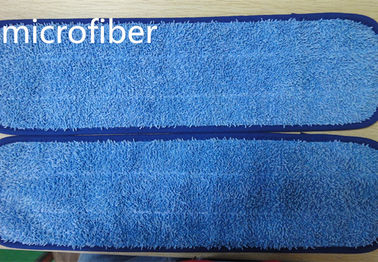 Το μπλε υγρό Mop 13 * 47cm Microfiber γεμίζει τα υψηλά και χαμηλά στριμμένα κεφάλια Mop Microfiber υφάσματος