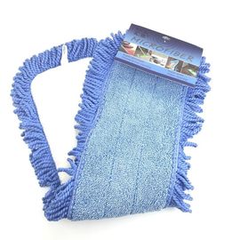 Προσαρμοσμένα μπλε βιομηχανικά κεφάλια μαξιλαριών Mop θυσάνων Mop 500gsm γρήγορης δουλειάς ξηρά