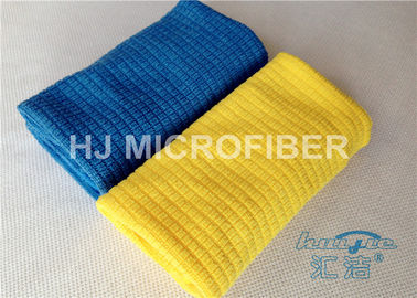 Κίτρινες γρατσουνιών ελεύθερες μικροϋπολογιστών καθαρίζοντας υφασμάτων πετσέτες Microfiber στροβίλου ελεύθερες/ξεραίνοντας