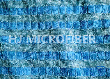 Σαφές βαμμένο Jacquard ύφασμα σωρών πλέγματος στριμμένο Microfiber για το μαξιλάρι Mop