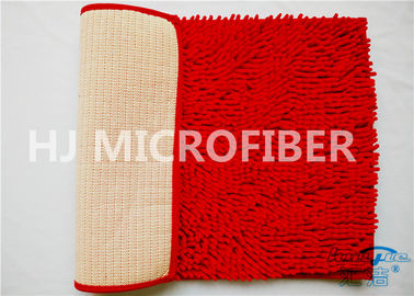 Έξοχο μαλακό έξοχο χρήσιμο σπίτι χαλιών Microfiber πορτών λουτρών Chenille κόκκινου χρώματος μεγάλο ουσιαστικό