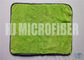Πράσινη αποθηκεύοντας πετσέτα βελούδου/υψηλή απορρόφηση Microfiber που ξεσκονίζει το ύφασμα για το γυαλί παραθύρων