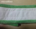 Mop σκόνης Microfiber 13*51cm πράσινο δέρας κοραλλιών πτυχών που υποστηρίζει τα άσπρα μαξιλάρια Mop Velcro υγρά
