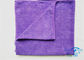 Μεγάλες πορφυρές weft-πλεκτές ελαστικές πετσέτες λουτρών Microfiber για την εγχώρια χρήση