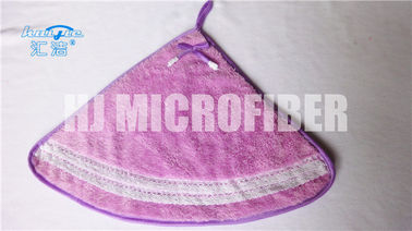 Καθαρίζοντας πετσέτες Microfiber δεράτων κοραλλιών, προσαρμοσμένο γυαλίζοντας ύφασμα Microfiber