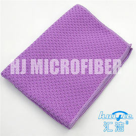 Microfiber 40*40cm τετραγωνική διοχετευμένη με σωλήνες πορφυρή πλεκτή οικογένεια μεγάλη πετσέτα μαργαριταριών
