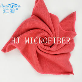 Καθαρίζοντας ύφασμα Microfiber κόκκινου χρώματος πετσετών χεριών MIcrofiber προμηθευτών HUIJIE ΓΙΑ την εγχώρια χρήση