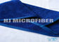 Μπλε 30 * 40 πετσέτες πιάτων microfiber, weft καθαρίζοντας microfiber ύφασμα δεράτων βελούδου συστροφής εξαιρετικά παχύ