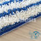 Λευκός μικτός μπλε χρώματος λωρίδων Microfiber υγρός Mop προμηθευτής Huijie Mop ξαναγεμισμάτων μαξιλαριών επίπεδος