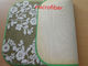Πράσινος τυπωμένος τάπητας χαλιών αφρού μνήμης λουτρών πατωμάτων χαλιών 40*60 Microfiber λουλουδιών