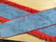 450gsm μπλε στριμμένα κόκκινα θυσάνων μαξιλάρια Mop Microfiber υγρά ευνοϊκά για το περιβάλλον