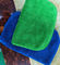 Microfiber πράσινες ζωηρόχρωμες κοραλλιών πετσέτες κουζινών αυτοκινήτων δεράτων ράβοντας 26*36cm 600gsm