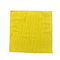 Πλεκτό στρέβλωση Microfiber καθαρίζοντας πολυαμίδιο πολυεστέρα υφάσματος κίτρινο διοχετευμένο με σωλήνες 40x40