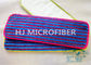 Ζωηρόχρωμα μαξιλάρια Mop Microfiber υγρά με τις κόκκινες λουρίδες, μαξιλάρι πλυσίματος Microfiber