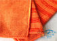 Πορτοκαλιά καθαρίζοντας υφάσματα Microfiber 80% ίνα πολυεστέρα - ελεύθερο, αντιστατικό καθαρίζοντας ύφασμα