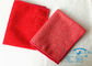 Οι κόκκινες πετσέτες κουζινών Microfiber κενές για τον καθαρισμό, ραβδώνουν το ελεύθερο ύφασμα Microfiber