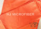 Καθαρίζοντας πορτοκάλι υφασμάτων αυτοκινήτων Microfiber πολυεστέρα, ξεραίνοντας πετσέτες αυτοκινήτων Microfiber