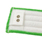 Επίπεδο μαξιλάρι 18 ξαναγεμισμάτων Mop Microfiber συνδετήρων πορπών μετάλλων σωρών συστροφής» πράσινο